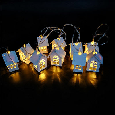 10pcs LED Christmas Tree House Style Fairy Light