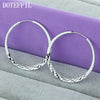 925 Silver Large Hoop Earrings