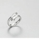 925 Sterling Silver Love Hug Ring