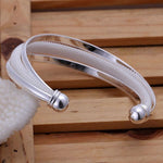 925 Silver - Bevel Edge Mesh Bracelet