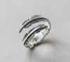 Stunning 925 Sterling Silver Feather Ring