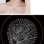 I love you Projection Wing Necklace
