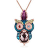Rhinestone Owl Necklace