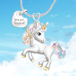 Cute Rainbow Unicorn Necklace