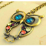Owl , Dragonfly, Heart & Angel Wing Crystal Necklace