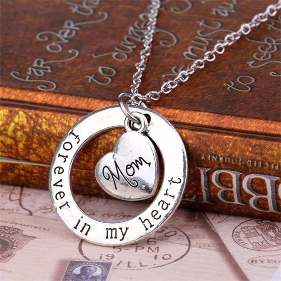 Forever In My Heart Circle Pendant Necklace