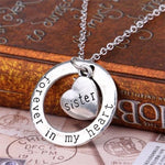 Forever In My Heart Circle Pendant Necklace