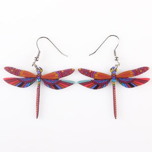 Dangle Dragonfly Earrings