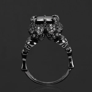 Power Clasp Black Gold Colored Ring