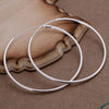 925 Sterling Silver Smooth Circle Earrings