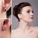 Royal Blue 1.5ct Sapphire 925 Sterling Silver Earrings