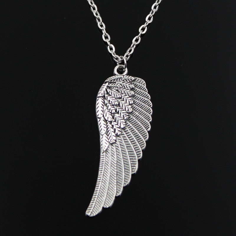 Beautiful Tibetan Silver Angel Wing Pendant