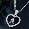 Personalized  Love Heart Crystal Pendant