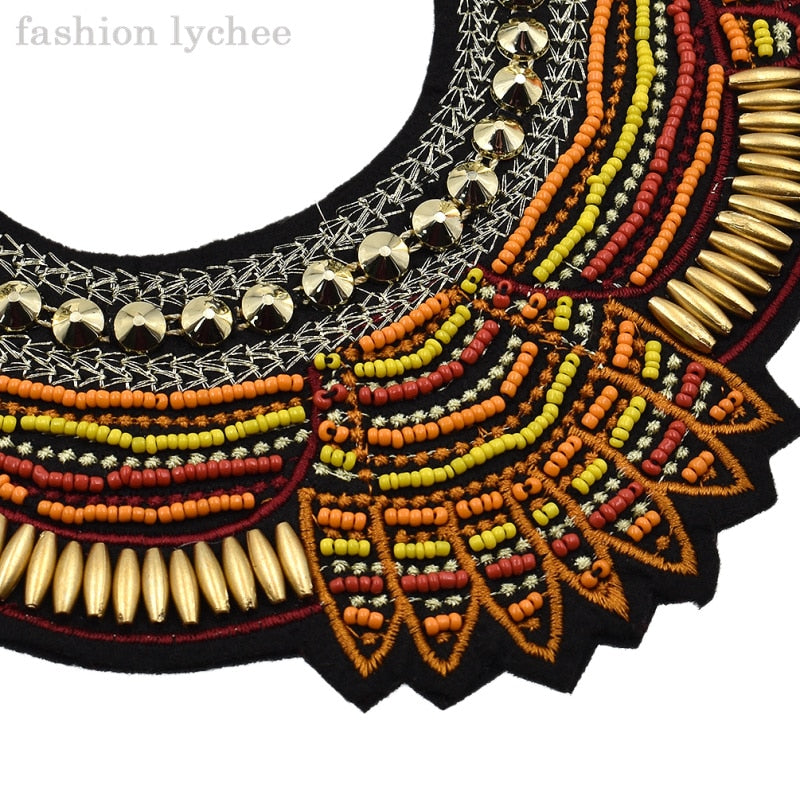 Trendy African Resin Tribal  Necklace