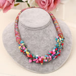 Trendy Multilayer Coral Stone Choker