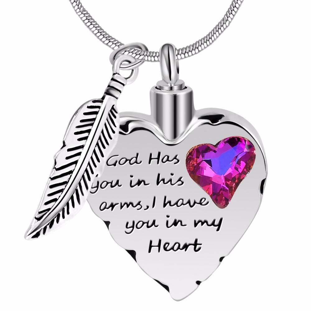 God Has You In His Arms Memorial Necklace