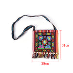 Thai Embroidered Messenger Tassels Bag