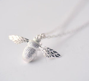 925 Sterling Silver Bee Necklace