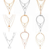 Shiny Multilayer Crystal Shell Moon Necklaces