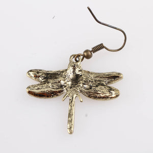 Vintage Dragonfly  Charm  Earrings